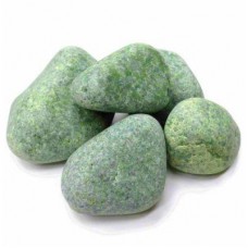 Камни для бани и сауны Жадеит шлифованный обвалованный средний 10 кг