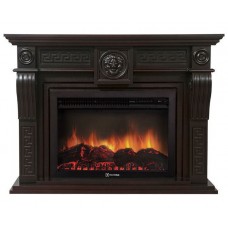 Класичний каминокомплект Fireplace Пауль Венге з ефектом живого вогню зі звуком і обігрівом