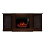 ТБ тумба з електро каміном ArtiFlame VERMONT AF23S Коньяк з ефектом полум'я зі звуком та обігрівом