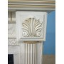 Пристінний каминокомплект Fireplace Аляска Шпон дуб ефект живого полум'я зі звуком і обігрівом
