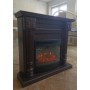 Кутовий каминокомплект Fireplace Аляска Венге ефект живого полум'я зі звуком і обігрівом