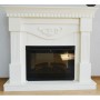 Класичний каминокомплект Fireplace Бетховен Бежевий з ефектом живого вогню зі звуком і обігрівом