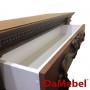 Камінокомплект IDaMebel Seville Коричневий 3D ефект мерехтливих дров з парогенератором з обігрівом