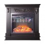 Класичний каминокомплект Fireplace Дарлінг Венге з ефектом живого вогню зі звуком і обігрівом