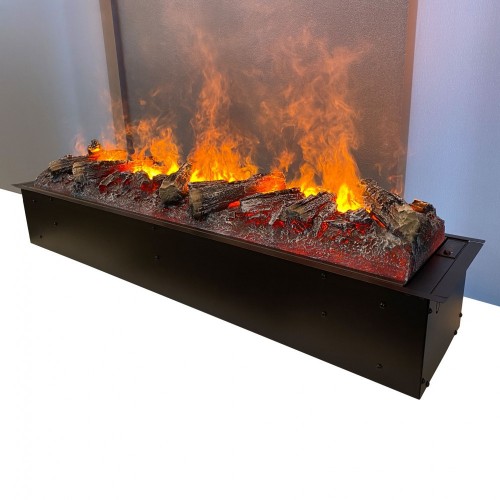 Електрокамін A-Fire Cassette SF100 LOG 3D ефект живого полум'я з парогенератором зі звуком