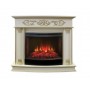 Фронтальний каминокомплект Fireplace Еврика Білий дуб ефект живого полум'я зі звуком і обігрівом