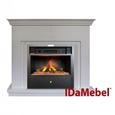 Камінокомплект IDaMebel Montreal Etna SF05 Білий з 3D ефектом мерехтливих дров з парогенератором