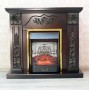 Підлоговий камінокомплект Fireplace Фінляндія Венге ефект мерехтливих дров зі звуком та обігрівом