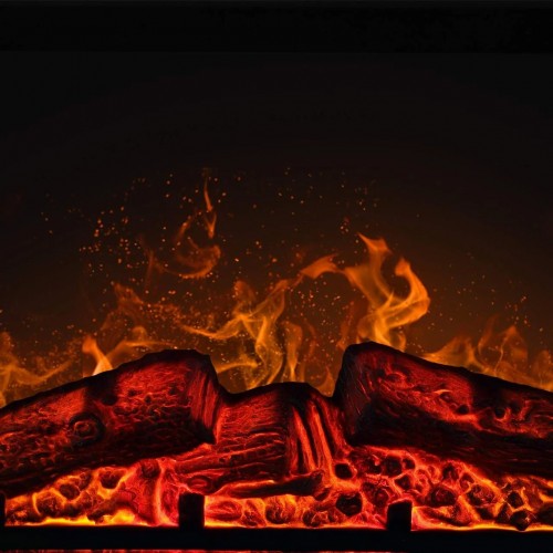 Каминокомплект ArtiFlame BEETHOVEN AF23 Махагон коричневый антик с эффектом живого огня с обогревом
