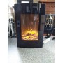 Настінний електрокамін Bonfire RLF-W06 (закруглене скло) з регулюванням яскравості полум'я