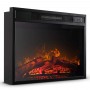 ТБ тумба з електро каміном ArtiFlame BINN AF18 Слонова кістка з ефектом живого вогню з обігрівом