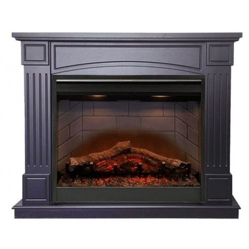 Класичний каминокомплект Fireplace Болівія Венге з ефектом живого вогню зі звуком і обігрівом