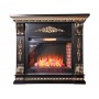 Пристінний камін Fireplace Сандро Венге + Патина з ефектом живого полум'я зі звуком і обігрівом