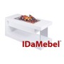 Камінокомплект IDaMebel Avantgarde S Білий з 3D ефектом полум'я Opti-Myst з парогенератором