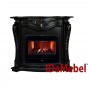 Камінокомплект IDaMebel Dante Etna Темний шоколад з 3D ефектом мерехтливих дров з парогенератором