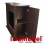 Камінокомплект IDaMebel Denpasar з Венге з 3D ефектом живого полум'я зі звуком з парогенератором