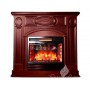 Класичний каминокомплект Fireplace Таранто Махагон з ефектом живого вогню зі звуком і обігрівом