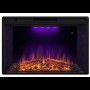 Фронтальний каминокомплект Fireplace Відень Білий ефект живого вогню зі звуком і обігрівом