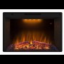 Фронтальний каминокомплект Fireplace Відень Білий ефект живого вогню зі звуком і обігрівом