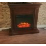 Пристінний каминокомплект Fireplace Італія Кароліна ефект живого полум'я зі звуком і обігрівом