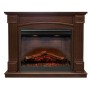 Класичний каминокомплект Fireplace Болівія Темний дуб ефект живого вогню зі звуком і обігрівом