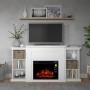 ТБ тумба з електро каміном ArtiFlame VICTORIA AF23 Білий б'янко з ефектом живого вогню з обігрівом
