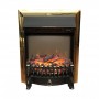 Камін підлоговий Fireplace Лас-Вегас Жовтий + Венге з ефектом мерехтливих дров зі звуком і обігрівом