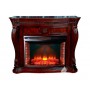 Класичний камін Fireplace Джорджина Антична вишня з ефектом живого вогню зі звуком і обігрівом