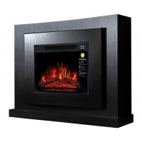 Камінокомплект ArtiFlame LUCCA AF23S Венге з підсвічуванням ефект полум'я зі звуком та обігрівом