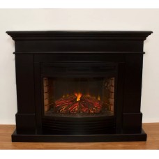 Фронтальний каминокомплект Fireplace Гонконг Венге ефект живого полум'я зі звуком і обігрівом