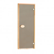 Скляні двері для лазні та сауни PAL 640х1770 мм загартоване скло тоноване бронза 6 мм