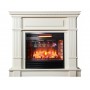 Класичний каминокомплект Fireplace Латина Бежевий з ефектом живого вогню зі звуком і обігрівом