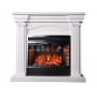 Фронтальний каминокомплект Fireplace Олімп Білий ефект живого полум'я зі звуком і обігрівом