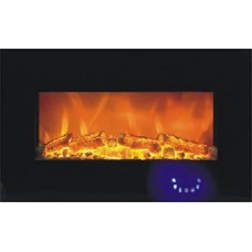 Настенный электрокамин Bonfire RLF-W01 (закаленное стекло 99 см) с регулировкой яркости пламени